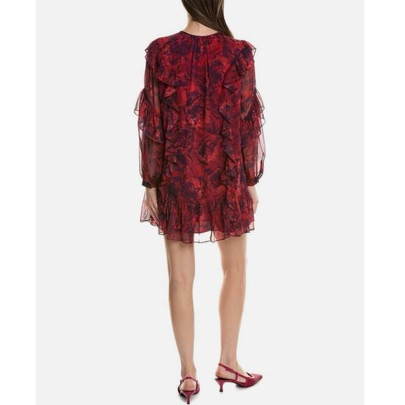 NWOT Cinq a Sept Livie Dress Dark Red SZ 2 - Picture 2 of 6